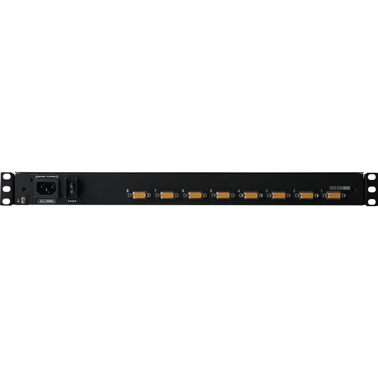 IOGEAR 18.5" Widescreen Short Depth 8-Port LCD KVM Switch (TAA Compliant)