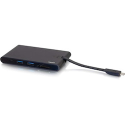 C2G USB C Docking Station with 4K HDMI, USB, Ethernet, VGA, and SD Card Reader - Power Delivery up to 100W