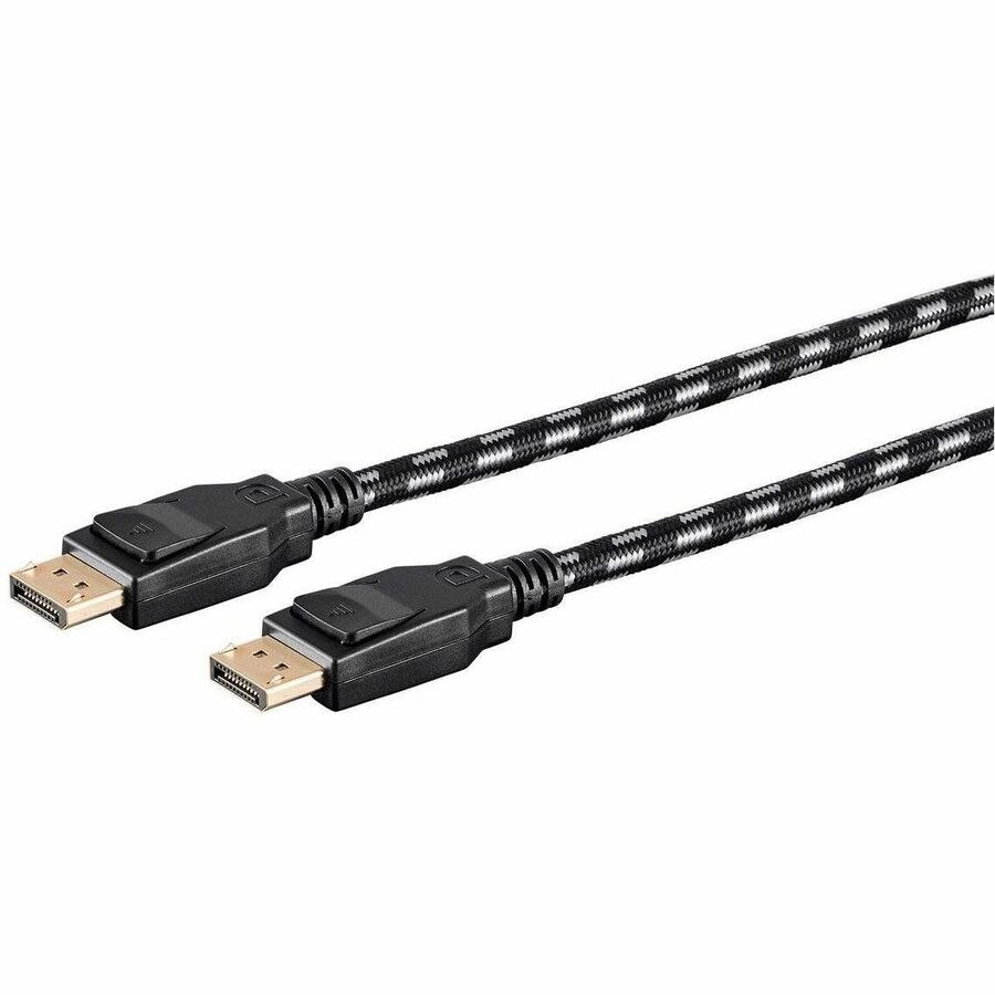 Monoprice Braided DisplayPort 1.4 Cable, 6ft, Gray