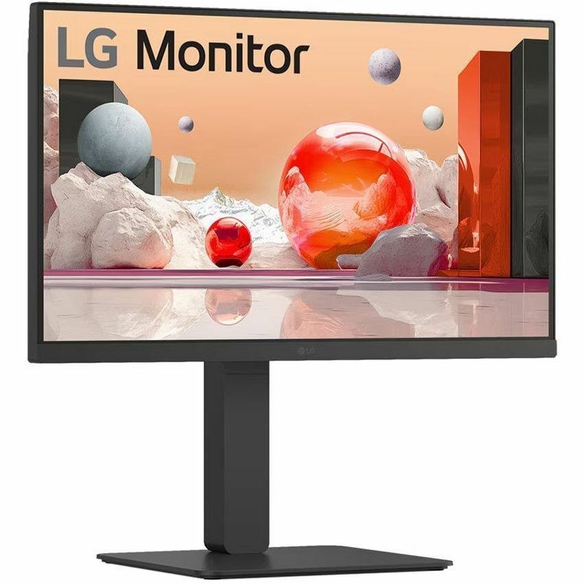 LG 24BA850-B 24" Class Webcam Full HD LCD Monitor - 16:9 - Textured Black