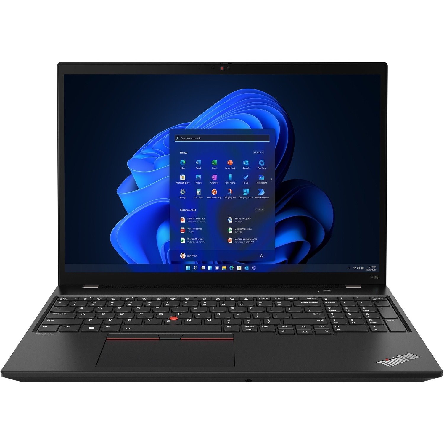 Lenovo ThinkPad P16s Gen 1 21CK0048CA 16" Notebook - WUXGA - 1920 x 1200 - AMD Ryzen 7 PRO 6850U Octa-core (8 Core) 2.70 GHz - 16 GB Total RAM - 16 GB On-board Memory - 512 GB SSD - Black