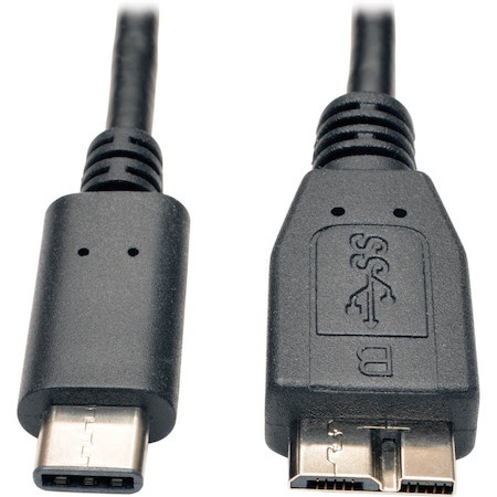 Eaton Tripp Lite Series USB-C to USB Micro-B Cable (M/M) - USB 3.2, Gen 1 (5 Gbps), Thunderbolt 3 Compatible, 3 ft. (0.91 m)