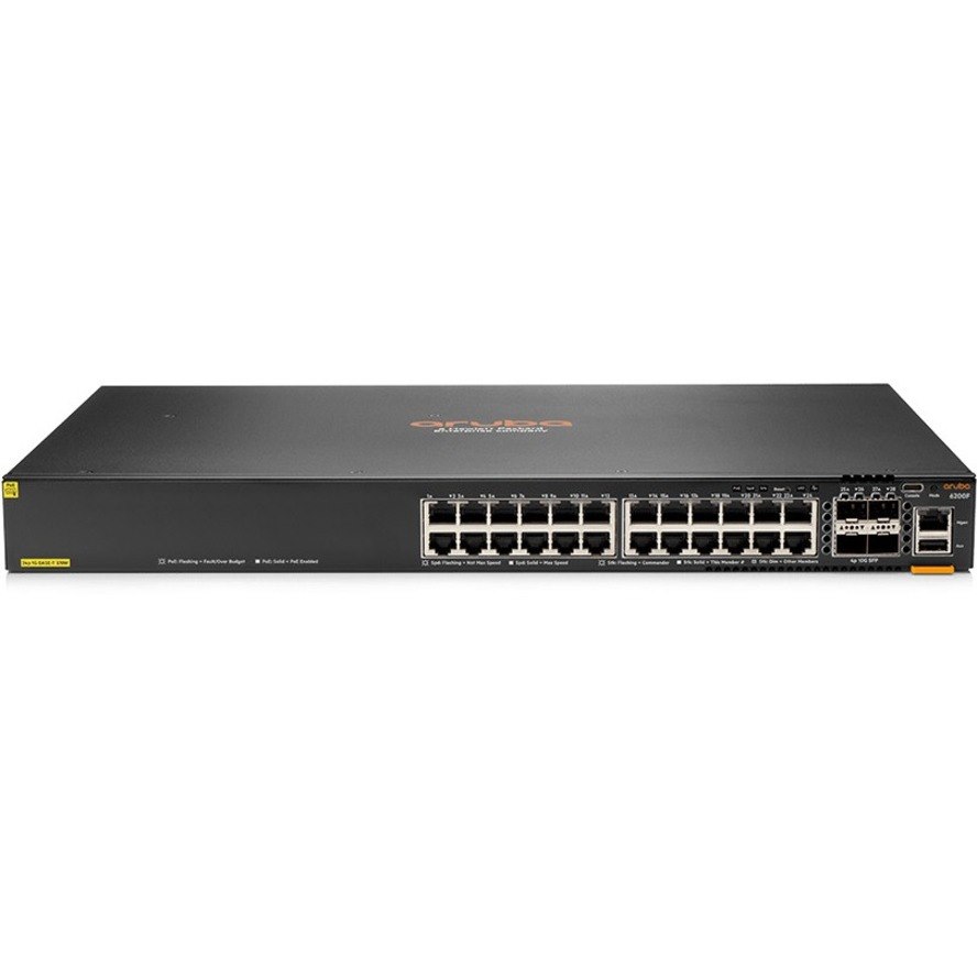 HPE CX 6200 6200F 24 Ports Manageable Ethernet Switch - Refurbished