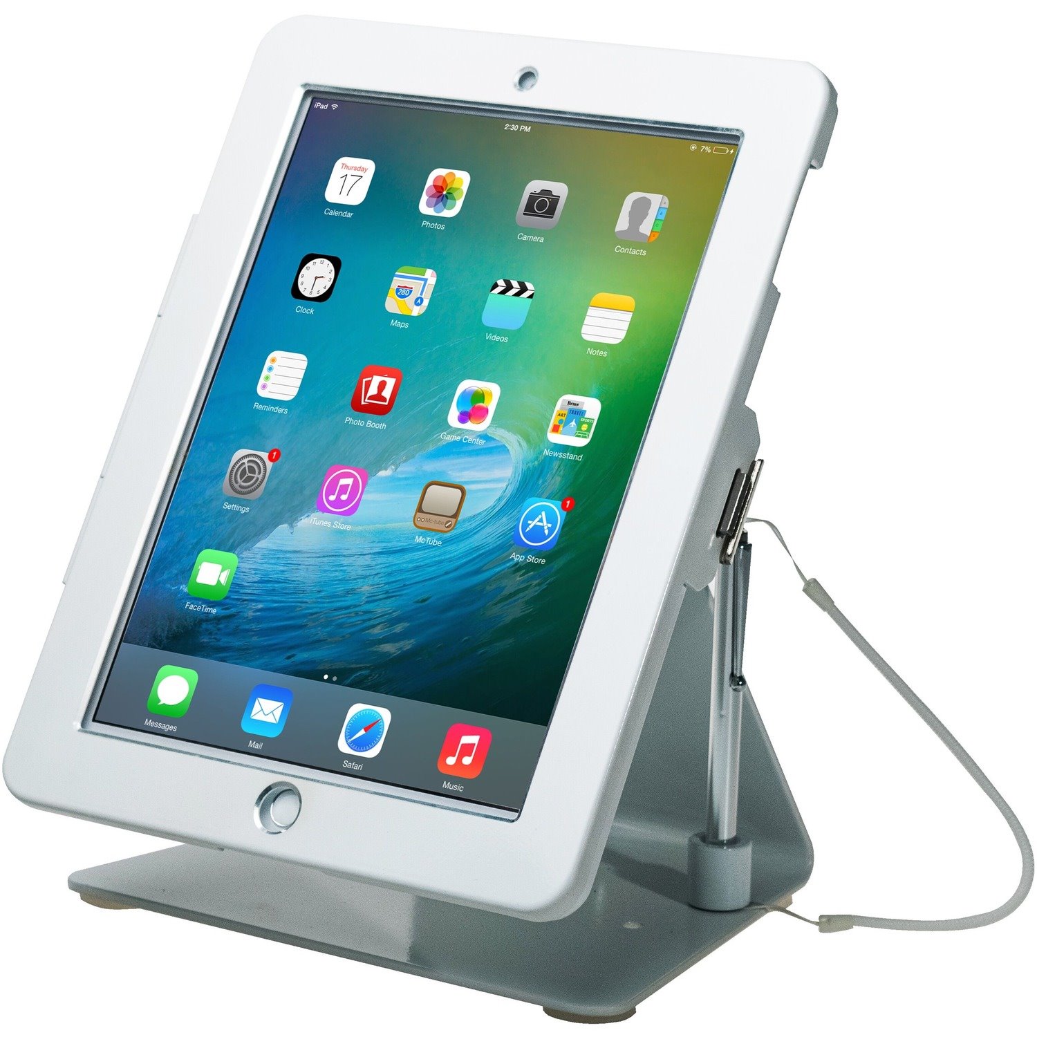 CTA Digital Desk Mount for iPad, iPad Air, iPad Pro - White