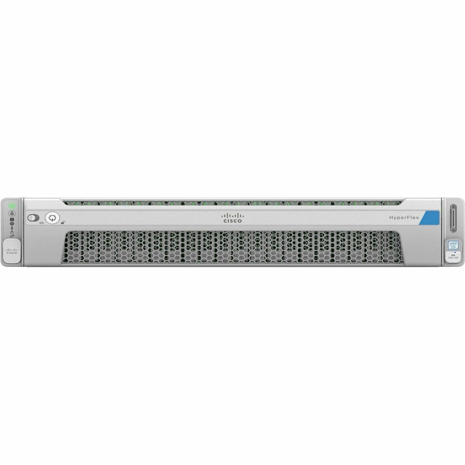 Cisco HyperFlex HX240c M5 2U Rack Server - 2 x Intel Xeon Silver 4110 2.10 GHz - 256 GB RAM - 12Gb/s SAS, Serial ATA Controller