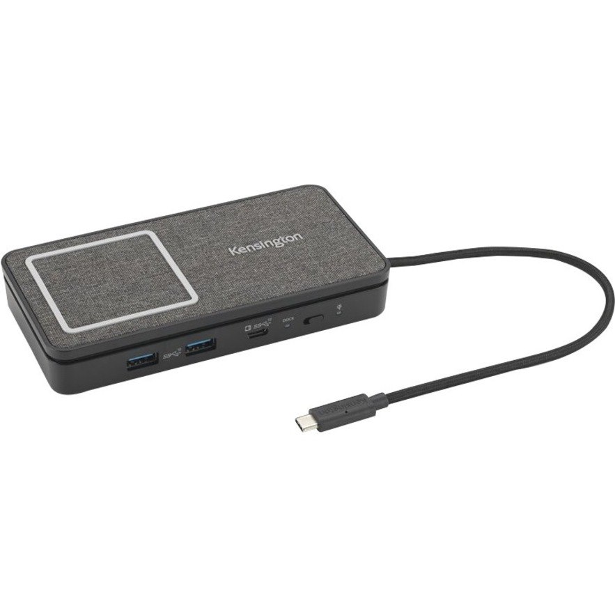 Kensington SD1700P USB 3.2 (Gen 2) Type C Docking Station for Notebook/Tablet PC/Desktop PC/Smartphone/Monitor - Pantone Black C - Portable