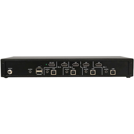 Tripp Lite by Eaton Secure KVM Switch, 4-Port, Single Head, DisplayPort to DisplayPort, 4K, NIAP PP4.0, Audio, TAA