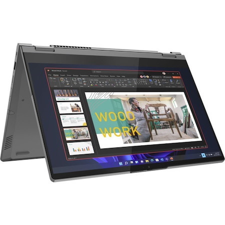 Lenovo ThinkBook 14s Yoga G2 IAP 21DM0016CA 14" Touchscreen Notebook - Full HD - 1920 x 1080 - Intel Core i5 12th Gen i5-1235U Deca-core (10 Core) - 16 GB Total RAM - 8 GB On-board Memory - 256 GB SSD - Mineral Gray