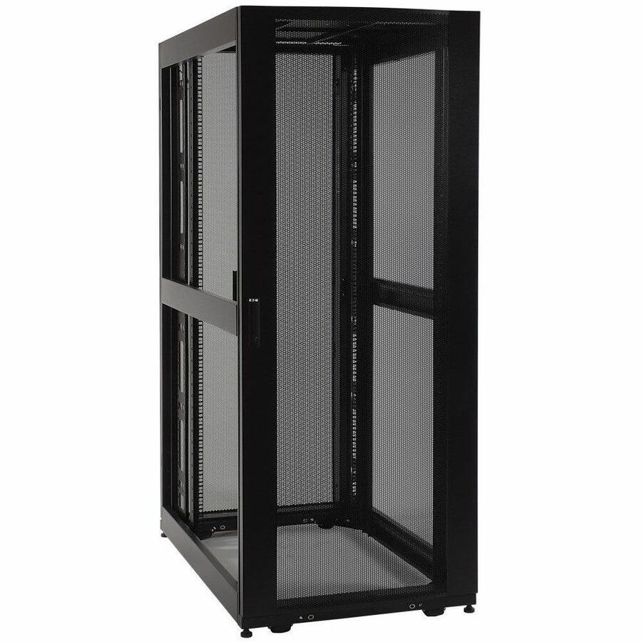 Tripp Lite by Eaton SmartRack SRX42UBWDEXP 42U Floor Standing Enclosed Cabinet Rack Cabinet for Server, LAN Switch, Patch Panel704.85 mm Rack Depth - Black Powder Coat