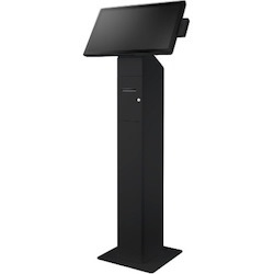 Advantech Single Floor Stand with Thermal Printer, Black Color