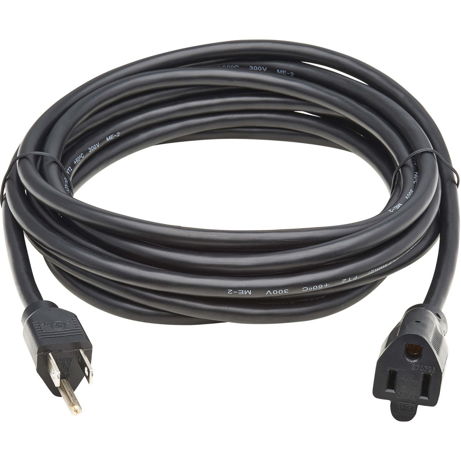 Eaton Tripp Lite Series Power Extension Cord, NEMA 5-15P to NEMA 5-15R - 13A, 120V, 16 AWG, 25 ft. (7.6 m), Black