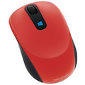 Microsoft Sculpt Mobile Mouse - Radio Frequency - USB 2.0 - BlueTrack - 3 Button(s) - Red, Black