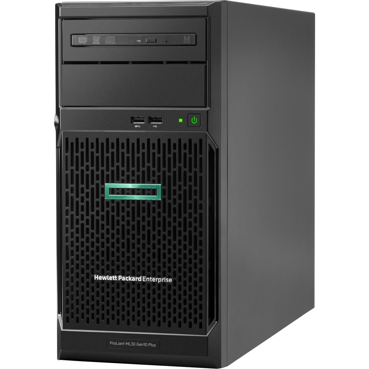 HPE ProLiant ML30 G10 Plus 4U Tower Server - 1 x Intel Xeon E-2314 2.80 GHz - 16 GB RAM - Serial ATA Controller