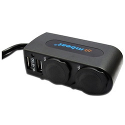 mbeat 3A/15W Dual Port USB and Cigarette Lighter Charger