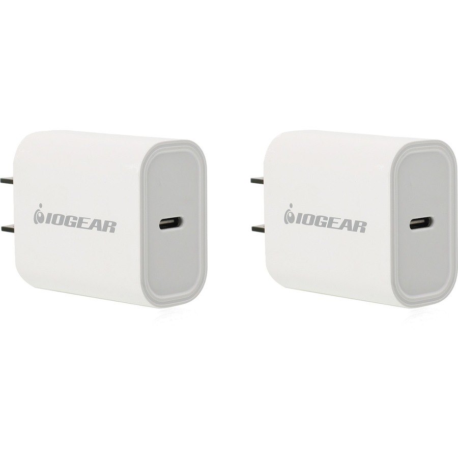 IOGEAR GearPower Compact USB-C 20W Charger 2 Pack