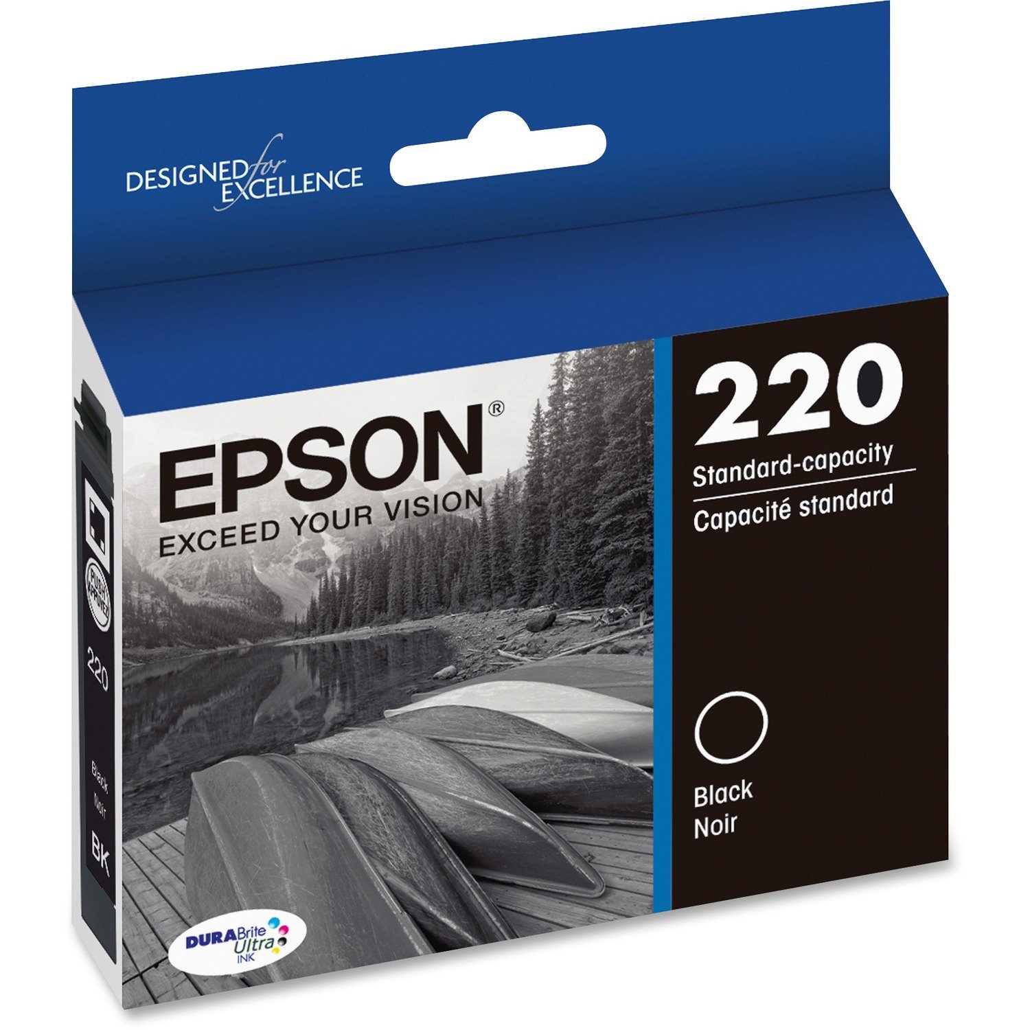 Epson DURABrite Ultra T220120 Original Standard Yield Inkjet Ink Cartridge - Black - 1 Each