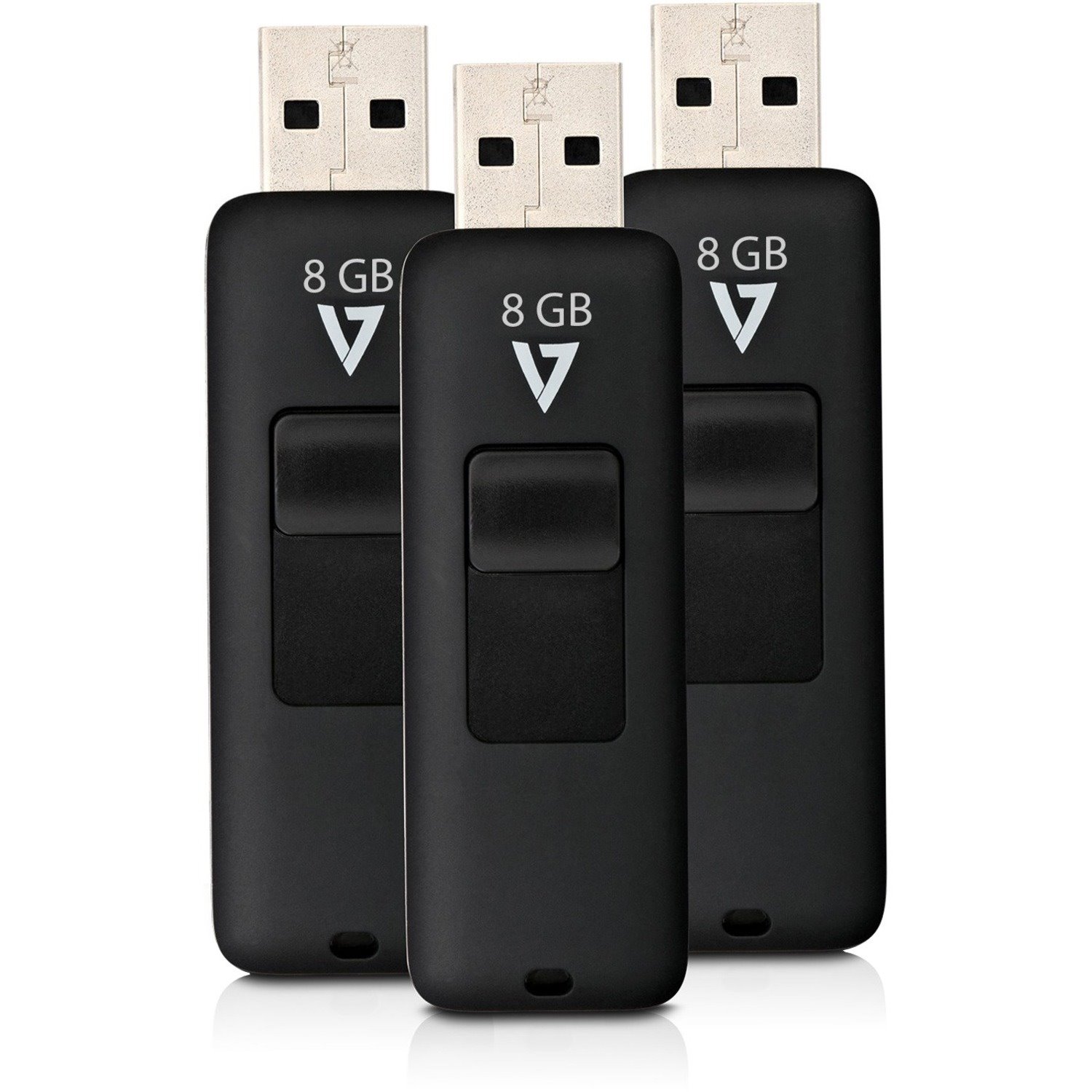 V7 8GB Flash Drive 3 Pack Combo