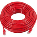 Monoprice FLEXboot Series Cat6 24AWG UTP Ethernet Network Patch Cable, 100ft Red