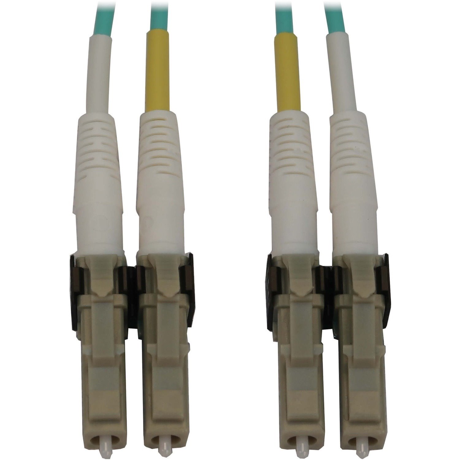 Eaton Tripp Lite Series 400G Multimode 50/125 OM3 Switchable Fiber Optic Cable (Duplex LC-PC M/M), LSZH, Aqua, 8 m (26.2 ft.)