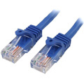 StarTech.com 0.5m Blue Cat5e Patch Cable with Snagless RJ45 Connectors - Short Ethernet Cable - 0.5 m Cat 5e UTP Cable