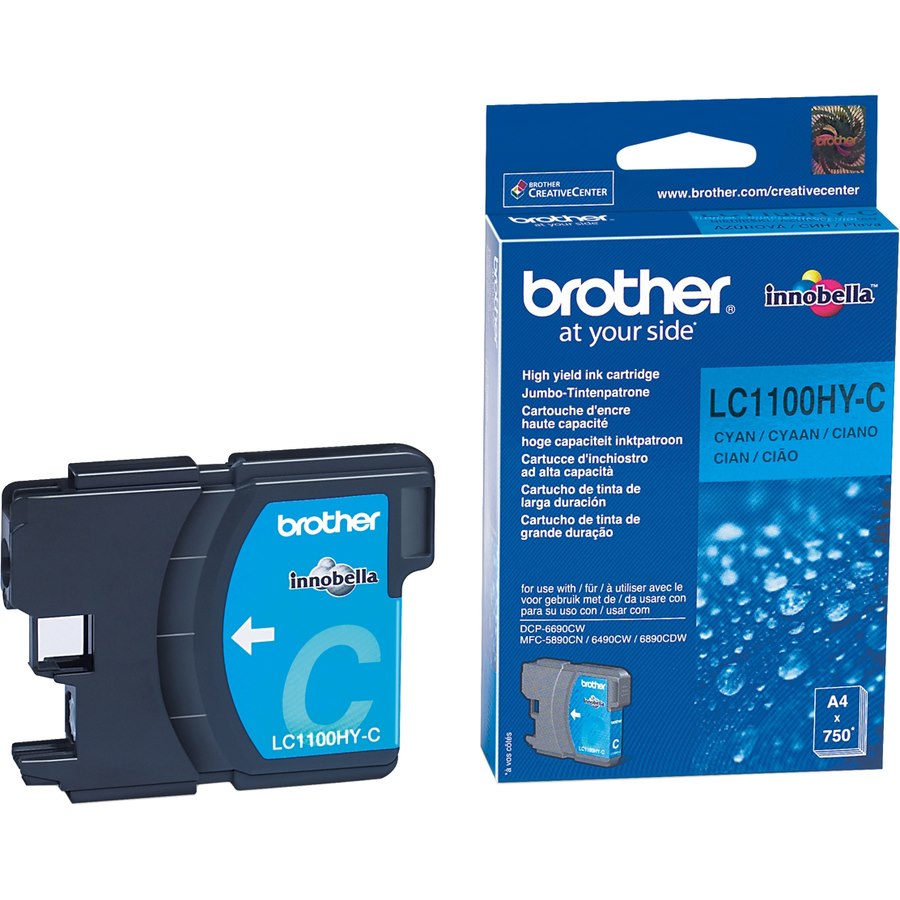 Brother LC-1100HYC Original Inkjet Ink Cartridge - Cyan - 1 Pack