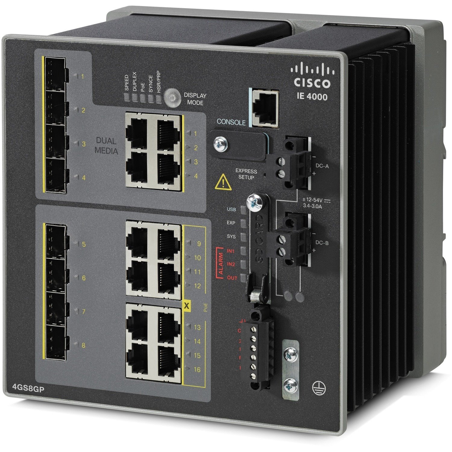 Cisco 4000 IE-4000-4GS8GP4G-E 12 Ports Manageable Layer 3 Switch - Gigabit Ethernet - 1000Base-T, 1000Base-X