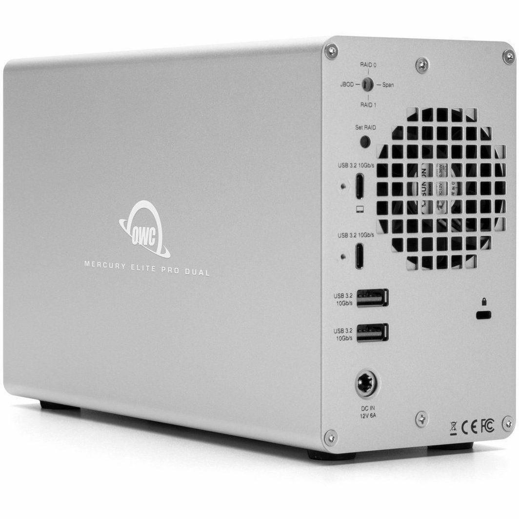 OWC Mercury Elite Pro Dual with 3-Port Hub External Storage Solution