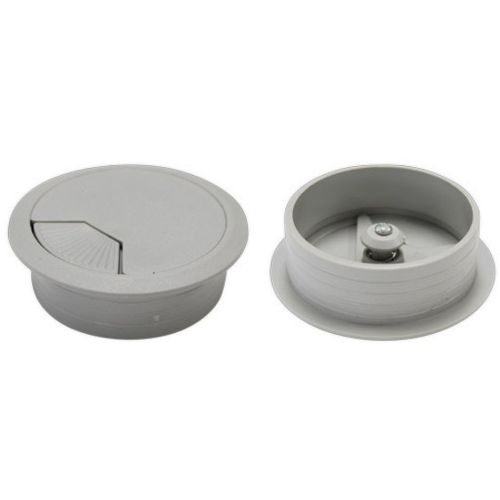 Dynamix 60mm Desk Grommet Grey