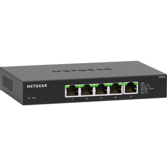 Netgear MS305 5 Ports Ethernet Switch - 2.5 Gigabit Ethernet - 2.5GBase-T