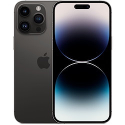 Apple iPhone 14 Pro A2890 128 GB Smartphone - 6.1" OLED 2556 x 1179 - Hexa-core (AvalancheDual-core (2 Core) 3.46 GHz + Blizzard Quad-core (4 Core) - 6 GB RAM - iOS 16 - 5G - Space Black