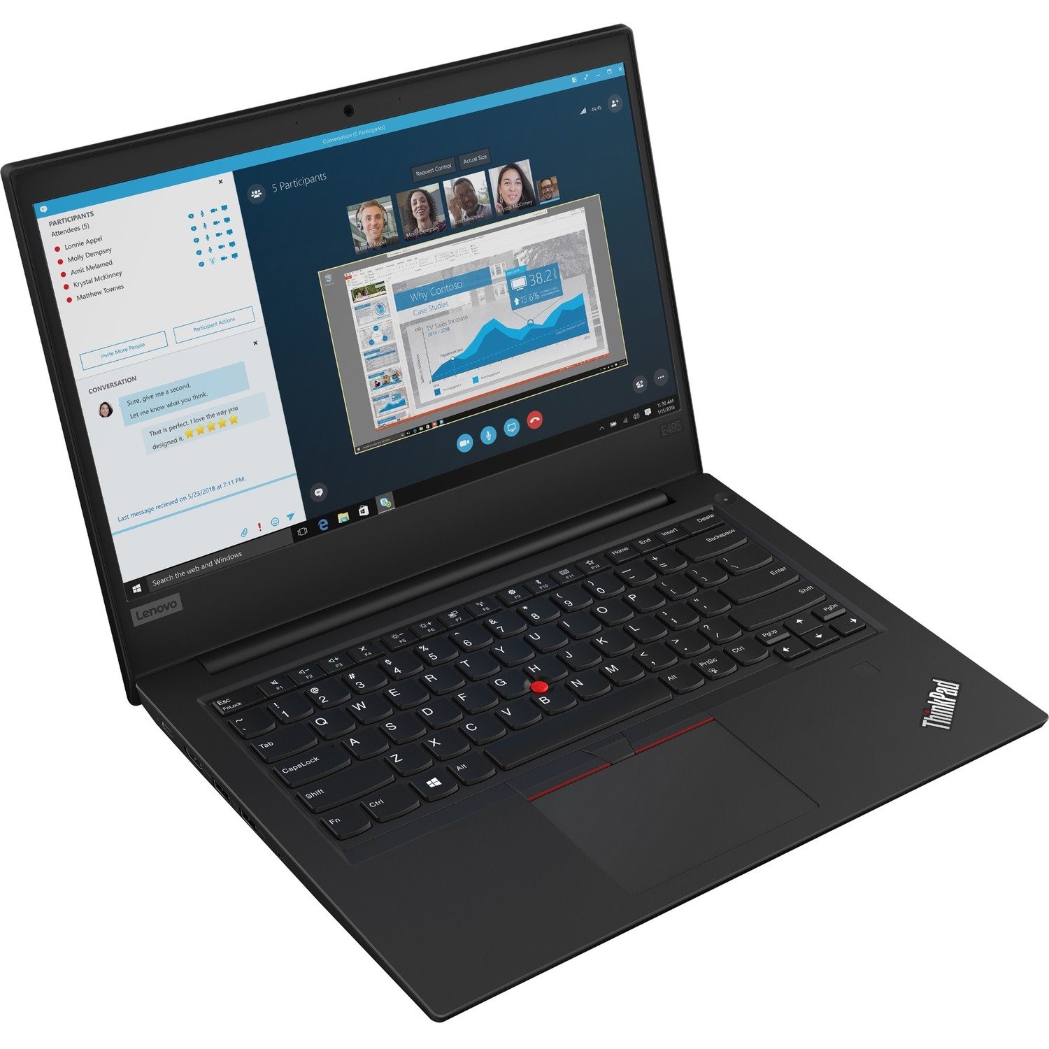 Lenovo ThinkPad E495 20NE0001CA 14" Notebook - AMD Ryzen 7 3700U - 8 GB - 256 GB SSD - French Keyboard - Glossy Black