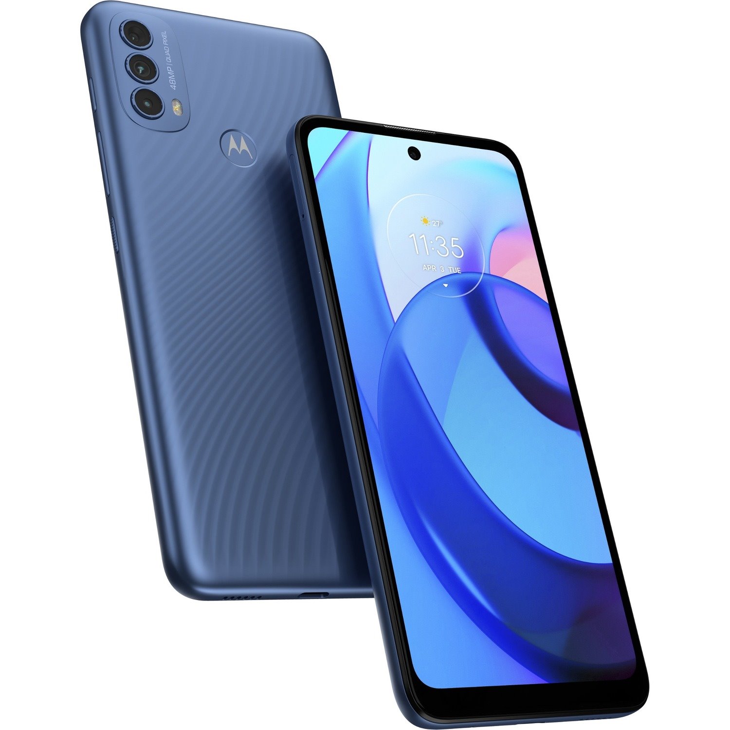 Motorola moto e30 32 GB Smartphone - 16.5 cm (6.5") LCD HD+ 720 x 1600 - Octa-core (Cortex A75Dual-core (2 Core)Cortex A55 Hexa-core (6 Core) 1.80 GHz - 2 GB RAM - Android 11 (Go Edition) - 4G - Digital Blue