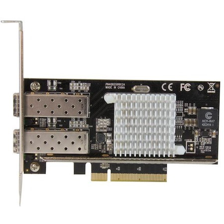 StarTech.com 10G Network Card - 2x 10G Open SFP+ Multimode LC Fiber Connector - Intel 82599 Chip - Gigabit Ethernet Card