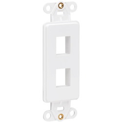 Tripp Lite by Eaton Center Plate Insert Decora Vertical 2-Port for A/V VoIP Ethernet