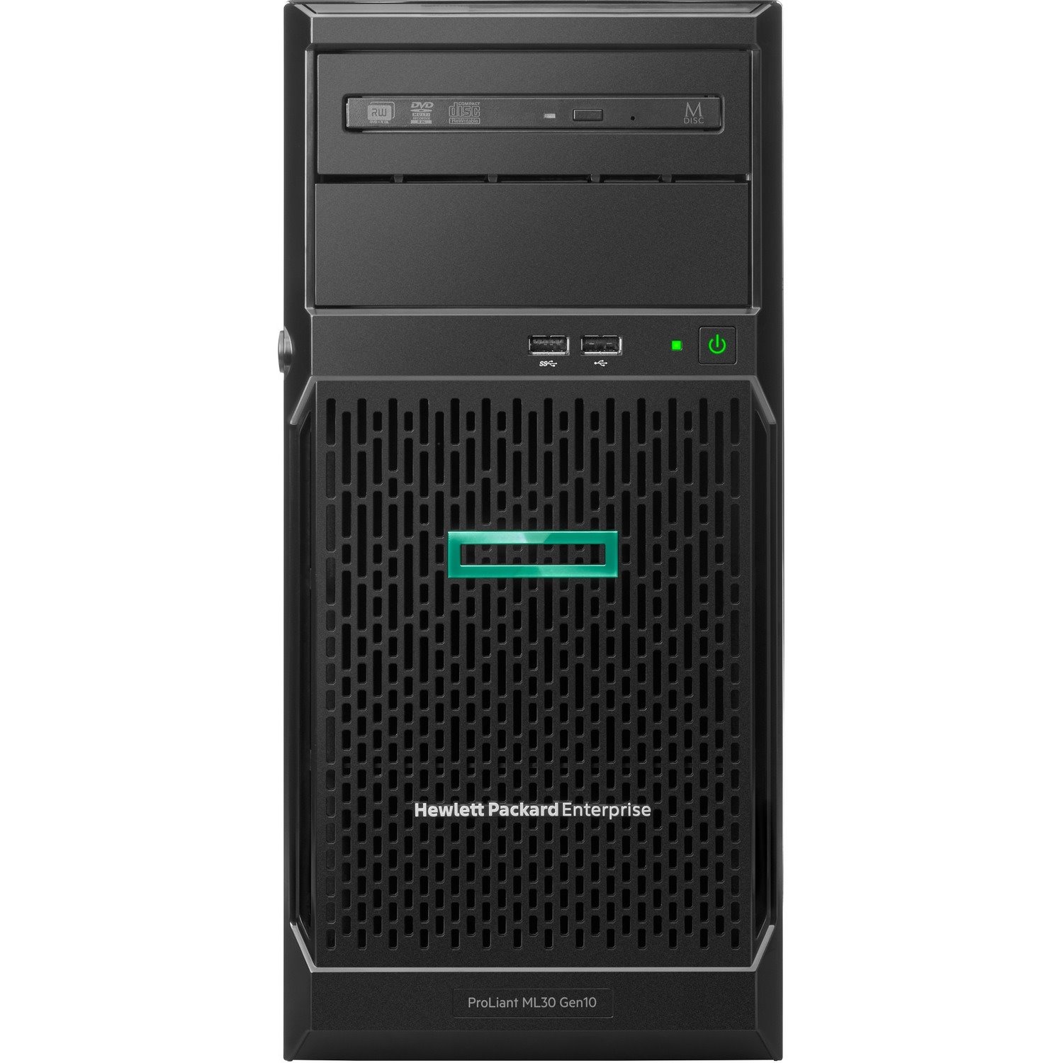 HPE ProLiant ML30 G10 4U Tower Server - 1 x Intel Xeon E-2134 3.50 GHz - 16 GB RAM - Serial ATA/600 Controller
