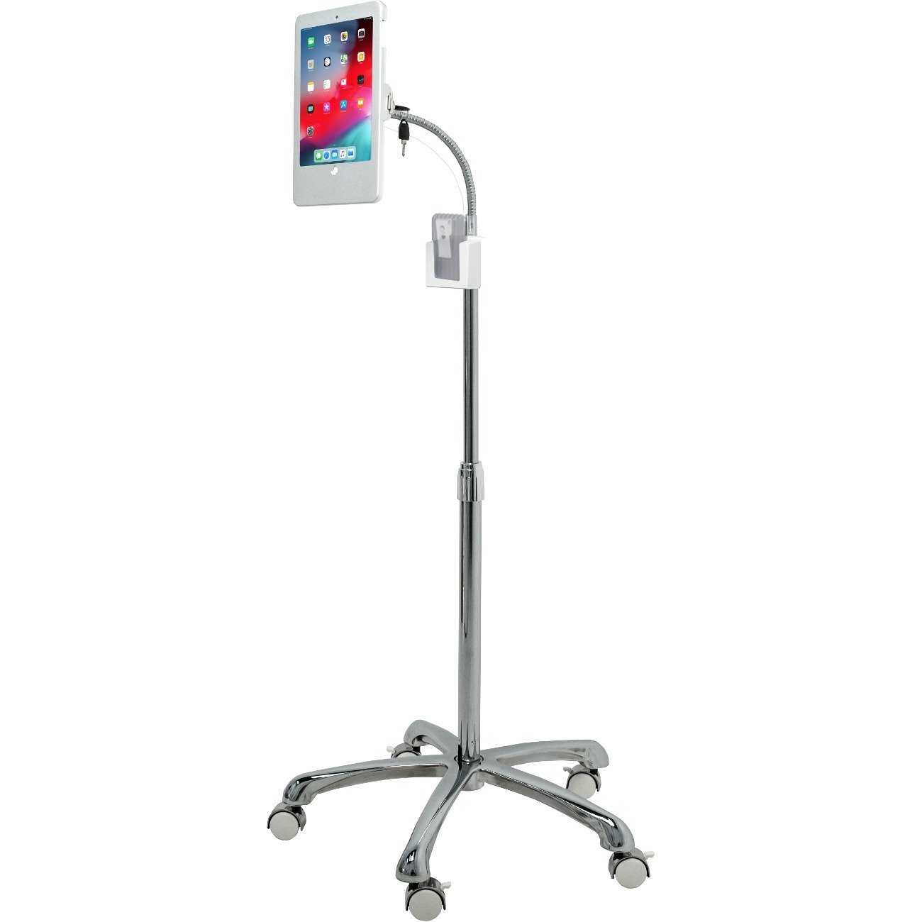 CTA Digital Heavy-Duty Security Floor Stand for iPad (Gen. 5-6), iPad Pro 9.7, and iPad Air (Gen. 1-2)