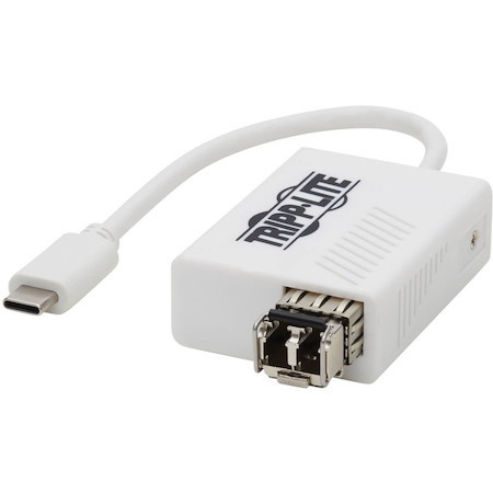 Tripp Lite by Eaton USB-C 3.1 to Fiber Optic Transceiver Gigabit Ethernet Adapter, Singlemode, 1310 nm, LC, Up to 5 km