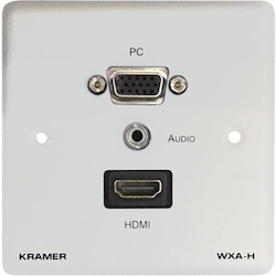 Kramer WXA-H Passive Wall Plate - 15-pin HD, 3.5mm Audio & HDMI