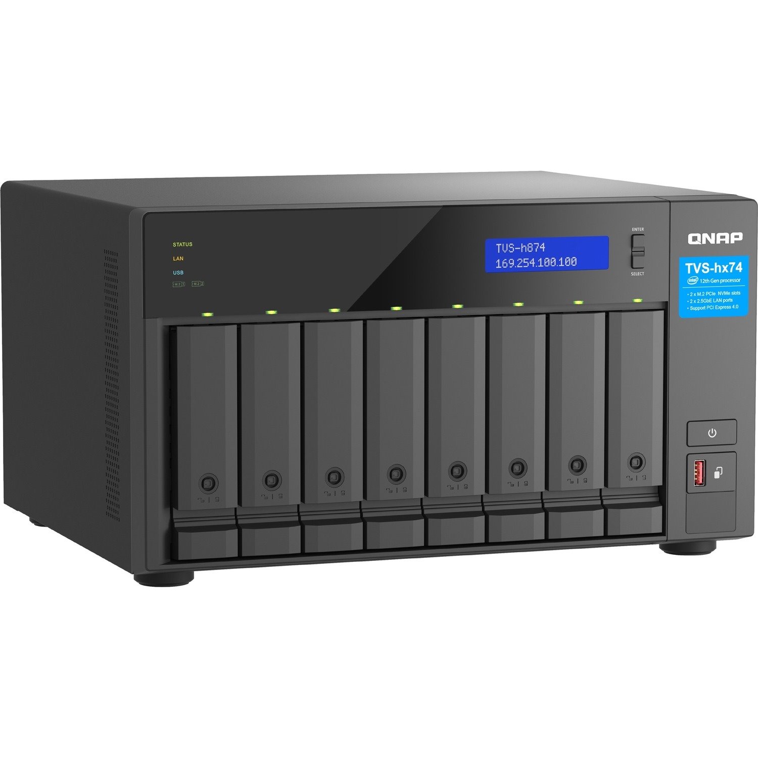 QNAP TVS-h874X-i9-64G SAN/NAS Storage System