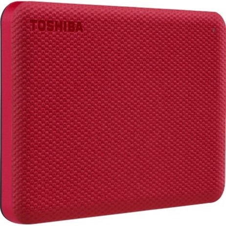 Toshiba Canvio Advance HDTCA20ER3AA 2 TB Portable Hard Drive - 2.5" External - Red