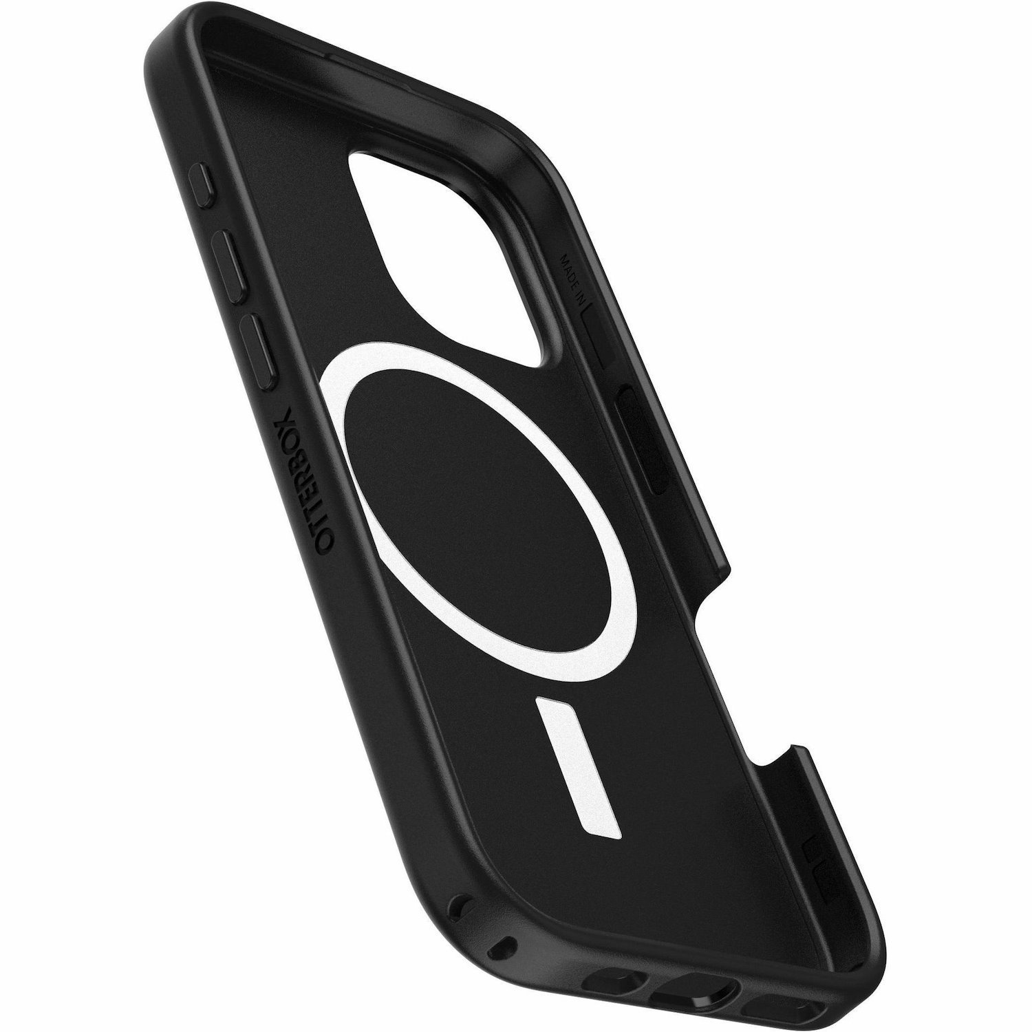 OtterBox Symmetry Case for Apple iPhone 16 Smartphone - Black - 1 Pack - Poly Bag