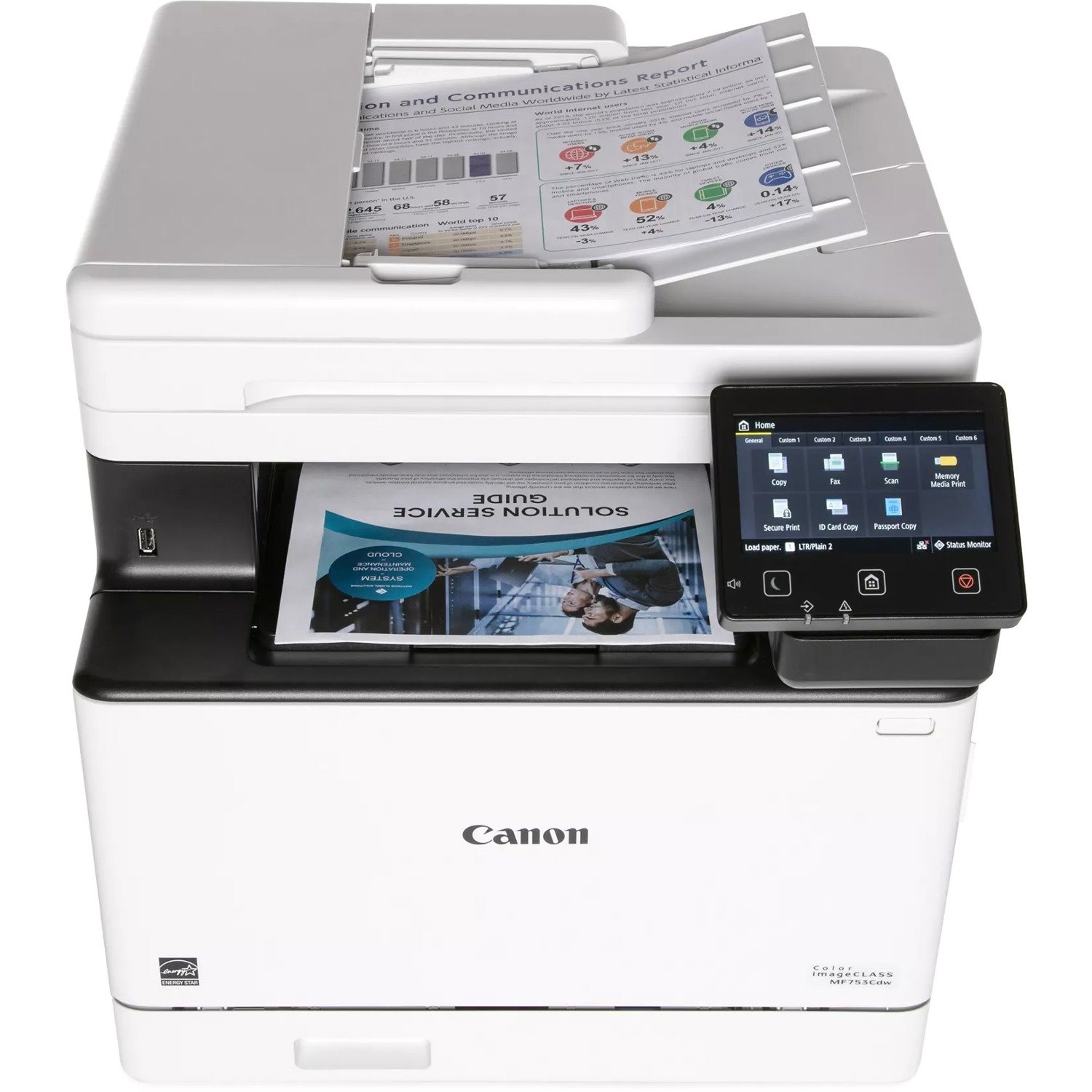 Buy Canon ImageCLASS MF753Cdw Wireless Laser Multifunction Printer ...