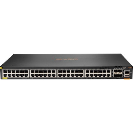 HPE 6300F 48-port 1GbE Class 4 PoE and 4-port SFP56 Switch
