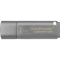 Kingston DataTraveler Locker+ G3 8 GB USB 3.0 Flash Drive - Silver