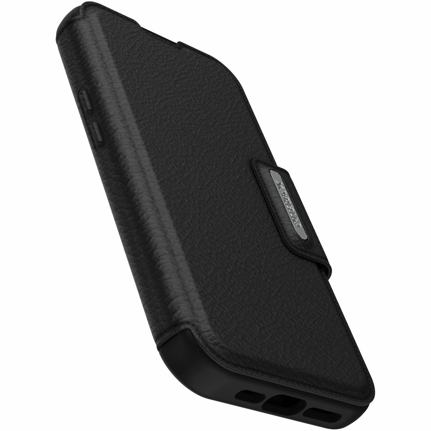 OtterBox Strada Carrying Case (Folio) Apple iPhone 15 Pro Smartphone - Black