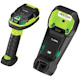 Zebra DS3678-ER Rugged Industrial, Warehouse Handheld Barcode Scanner Kit - Wireless Connectivity - Industrial Green - USB Cable Included