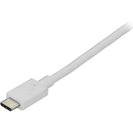 StarTech.com 6ft/1.8m USB C to DisplayPort 1.2 Cable 4K 60Hz - USB Type-C to DP Video Adapter Monitor Cable HBR2 - TB3 Compatible - White