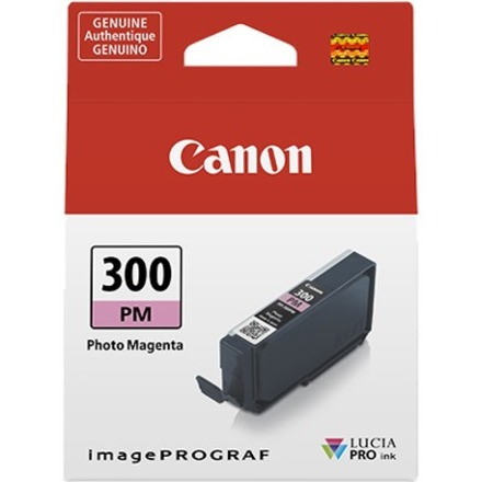 Canon LUCIA PRO PFI-300 Original Inkjet Ink Cartridge - Single Pack - Photo Magenta - 1 / Pack