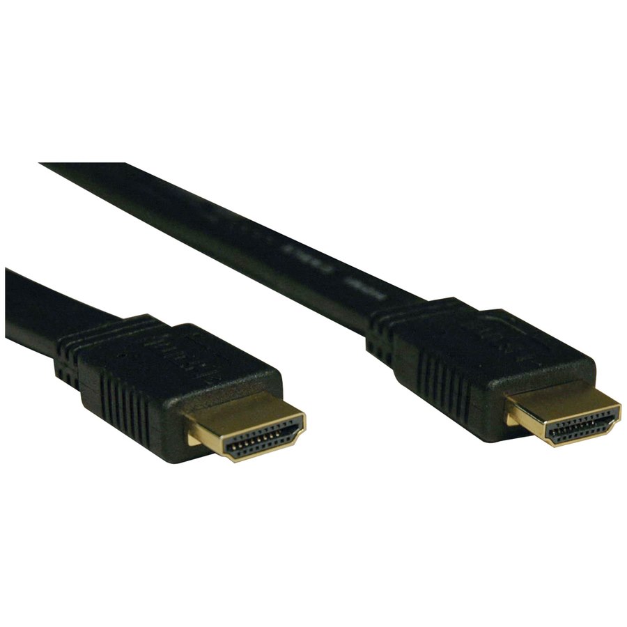 Eaton Tripp Lite Series High-Speed HDMI Flat Cable, Digital Video with Audio, UHD 4K (M/M), Black, 10 ft. (3.05 m)