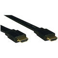 Eaton Tripp Lite Series High-Speed HDMI Flat Cable, Digital Video with Audio, UHD 4K (M/M), Black, 10 ft. (3.05 m)
